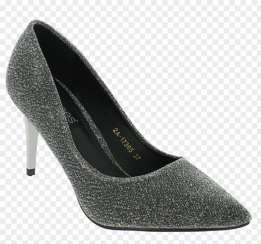 Gova High-heeled Shoe Court Leather White PNG