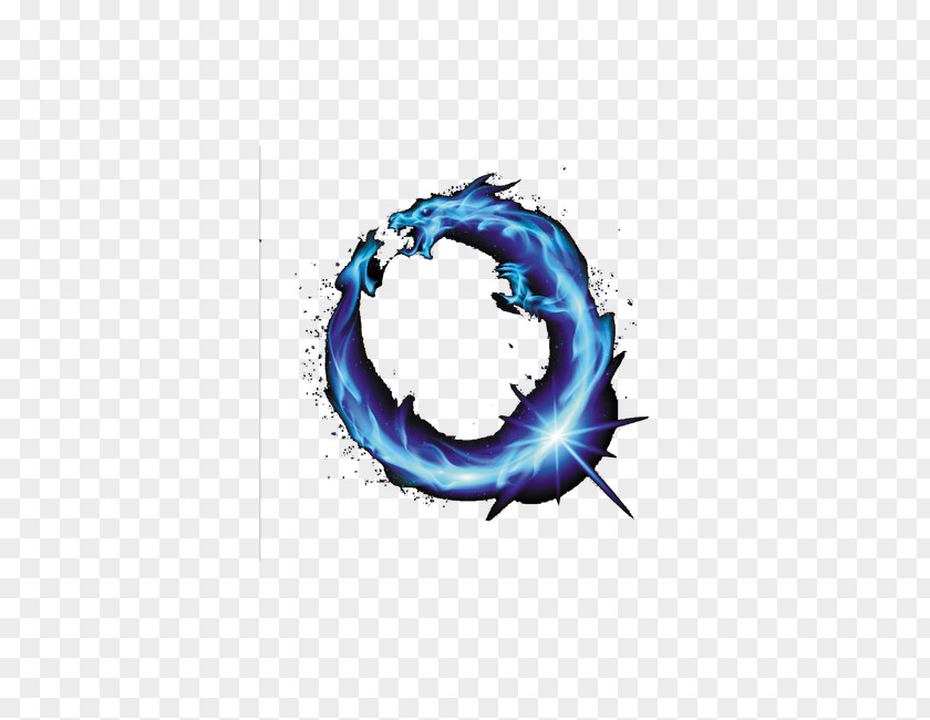 Ice Dragon Circle Computer Wallpaper PNG