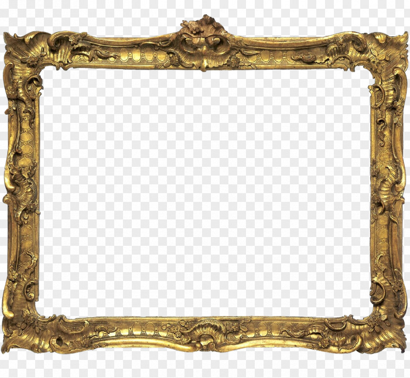 Metal Mirror Picture Frame PNG