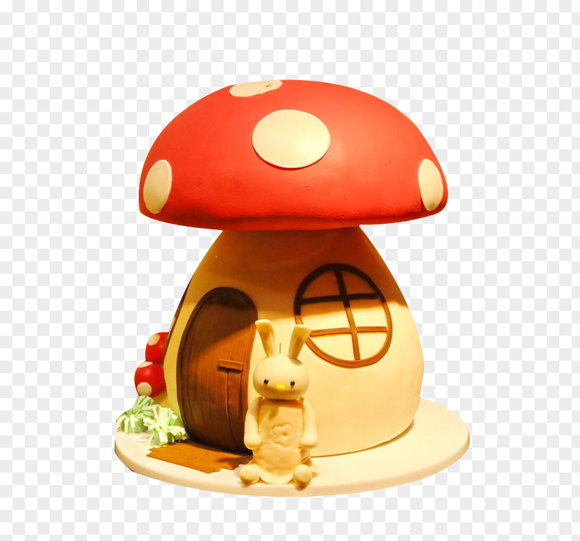 Mushroom House Cake PNG