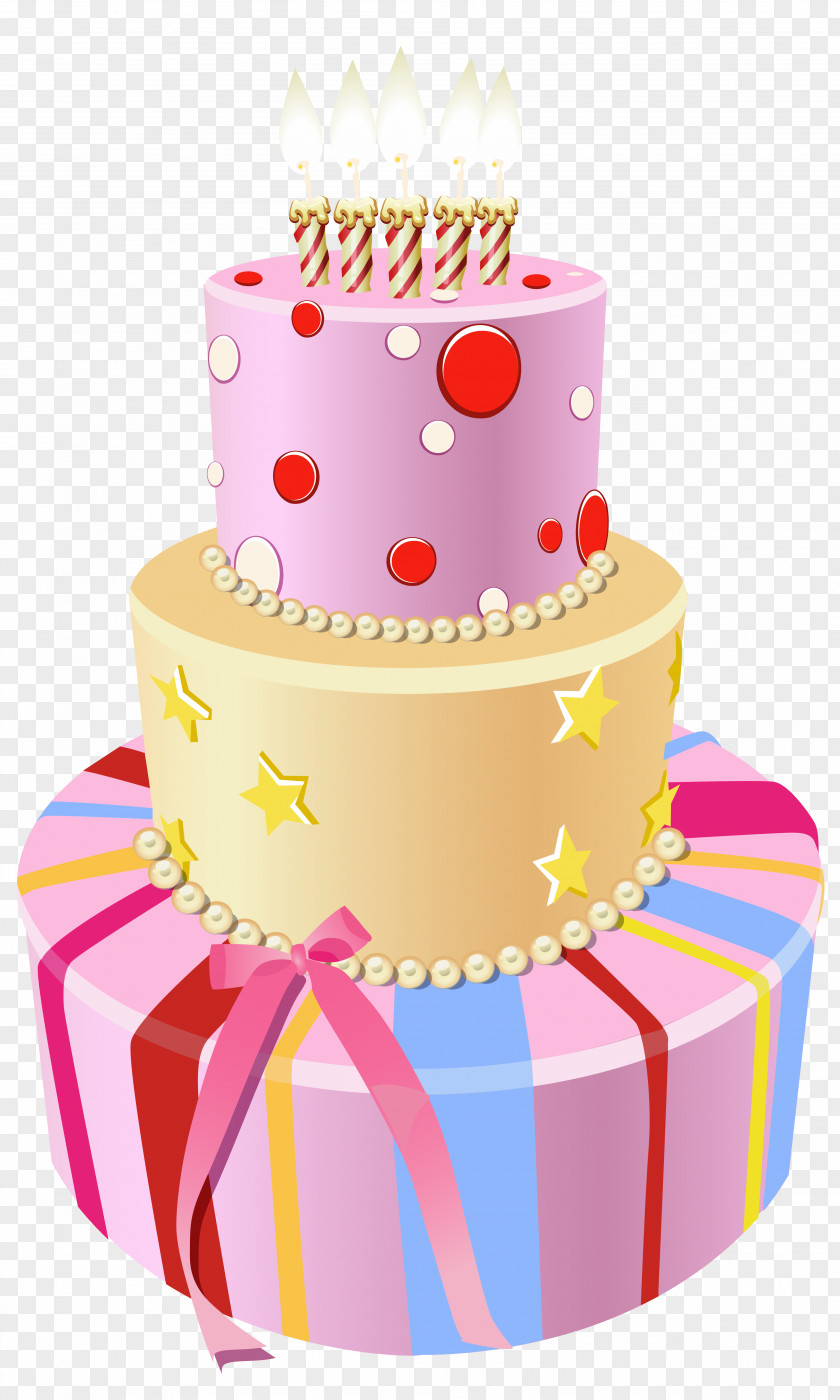 Pink Birthday Cake Clipart Image Clip Art PNG