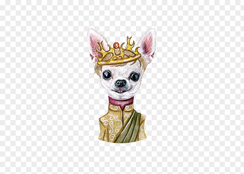 The Crown Of Dog's Head Chihuahua Puppy Illustration PNG