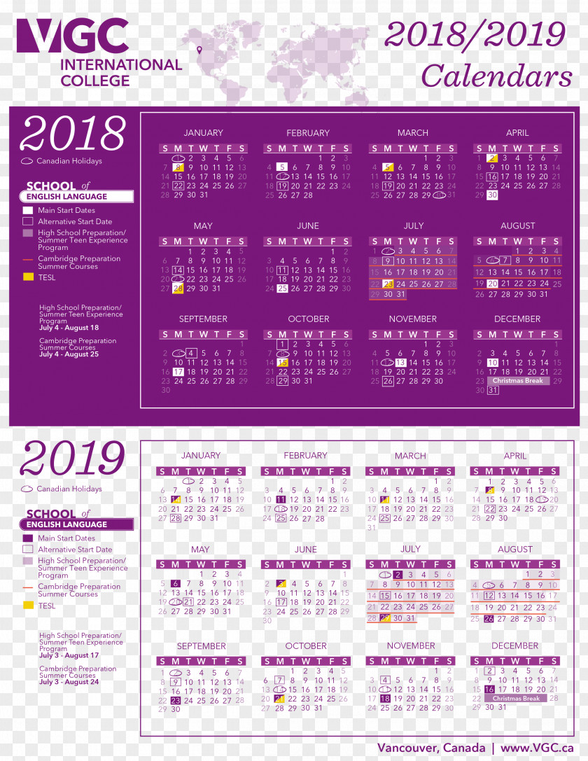 CALENDAR 2019 VGC International College Cover Letter School Bullying PNG