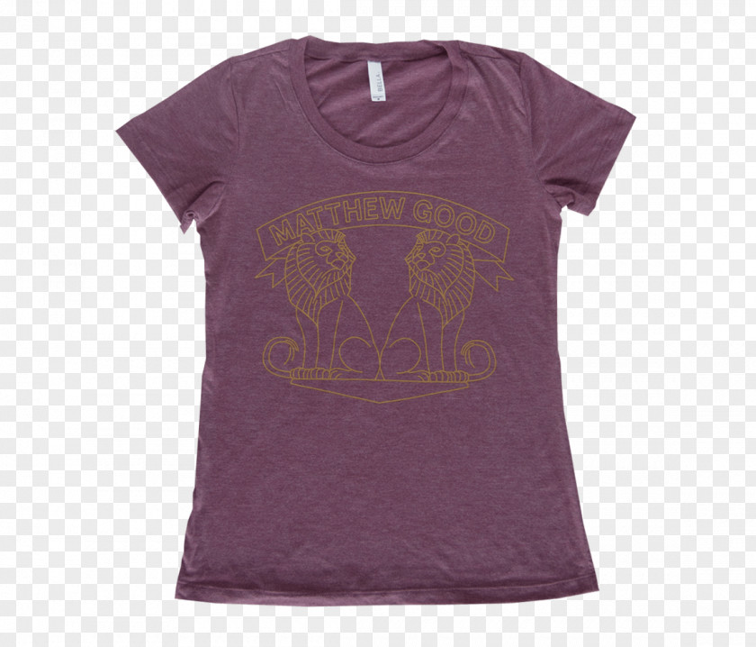 Shine Shirt T-shirt Sleeve Neck Purple PNG