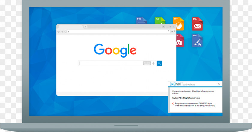 Computer Program Monitors Emsisoft Anti-Malware Software PNG
