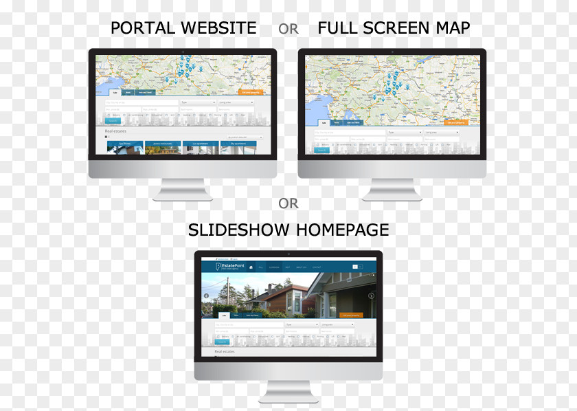 Email Computer Monitors Estate Agent Real Information Web Page PNG