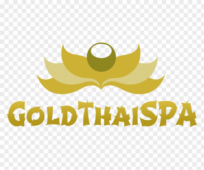 Thai Spa Logo Brand Yellow PNG