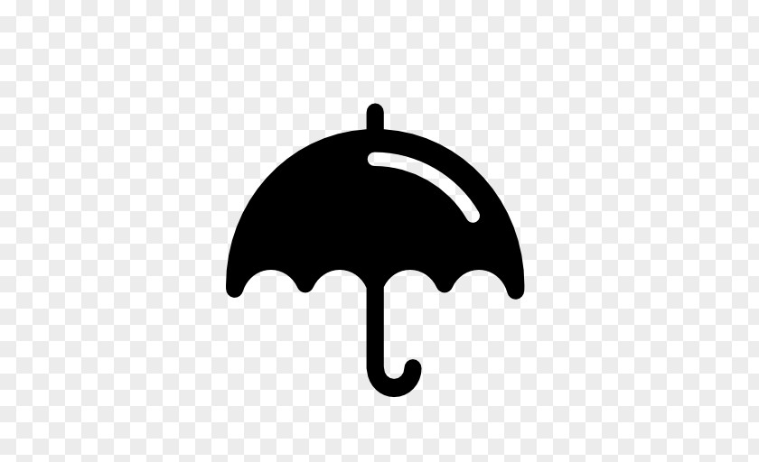 Umbrella Icon Black And White Symbol Clip Art PNG