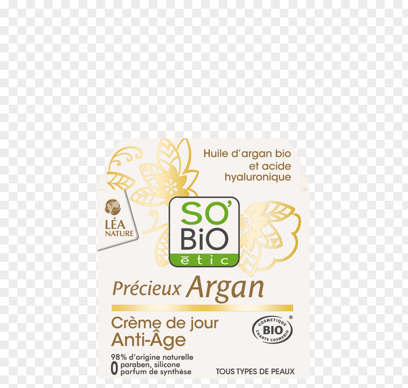 Argan Cream SO'BiO étic Précieux Crème De Jour Anti-Âge SO’BiO Pure & Organic Oil SO'BIO Etic Organik Anti-Aging Gece Bakım Jeli 40 Ml PNG