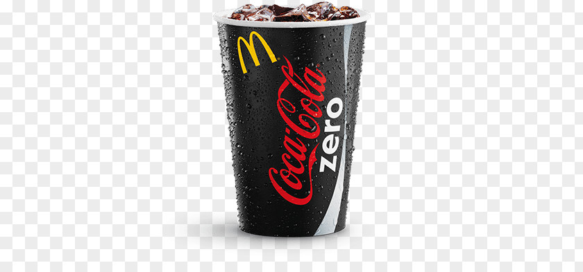 Coca Cola Fizzy Drinks Coca-Cola Zero Sugar McDonald's Pint Glass PNG