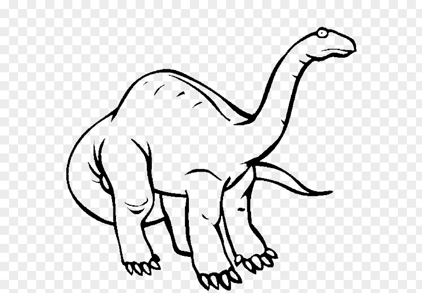 Dinosaur Apatosaurus Struthiomimus Brontosaurus Mosasaurus Coloring Book PNG