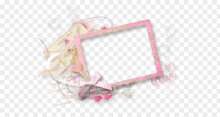 Sweet Pink Border Picture Frame PNG