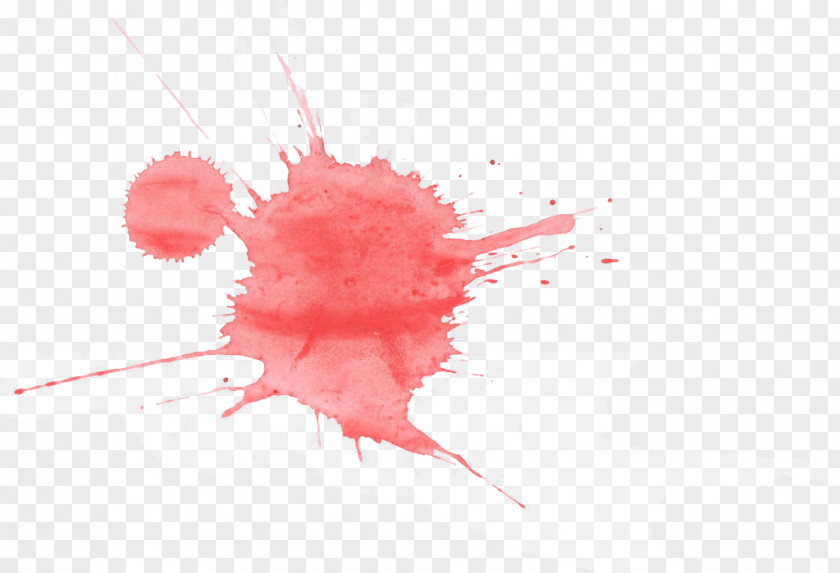 Watercolor Red Painting PNG