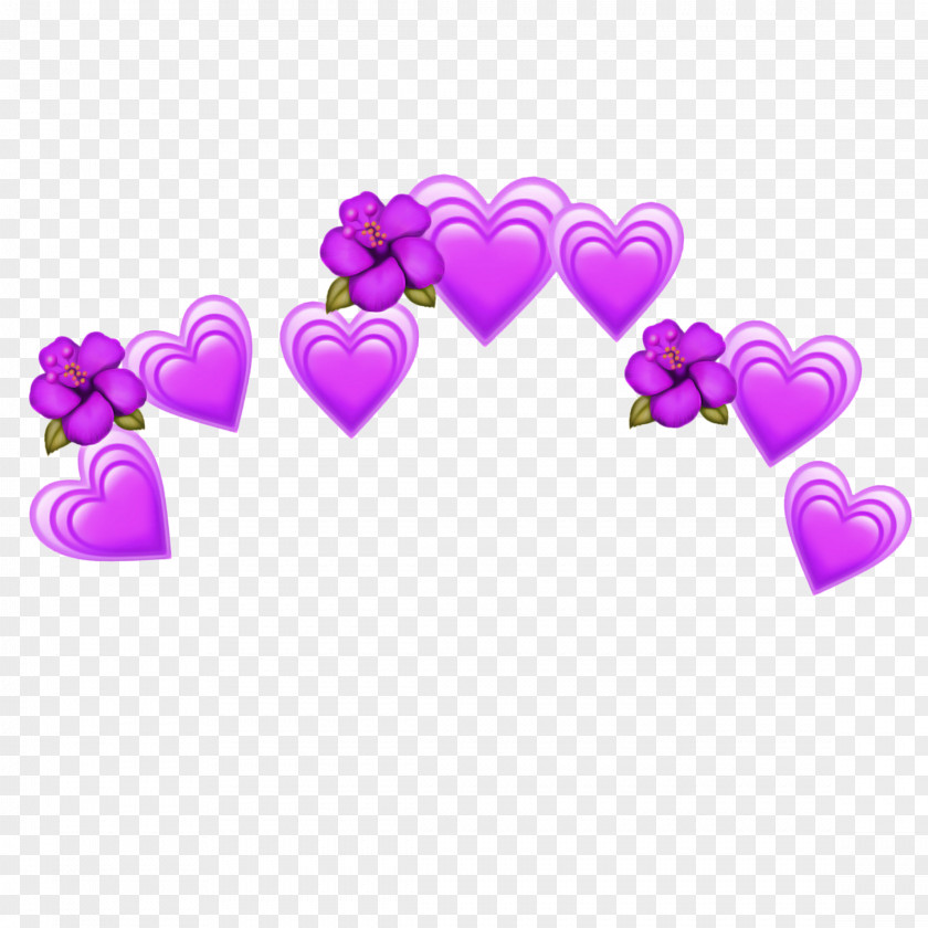Balloon Magenta Heart Emoji Background PNG