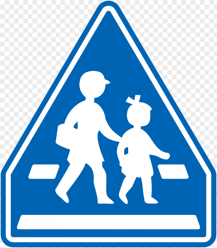 Japan Pedestrian Crossing Traffic Sign PNG