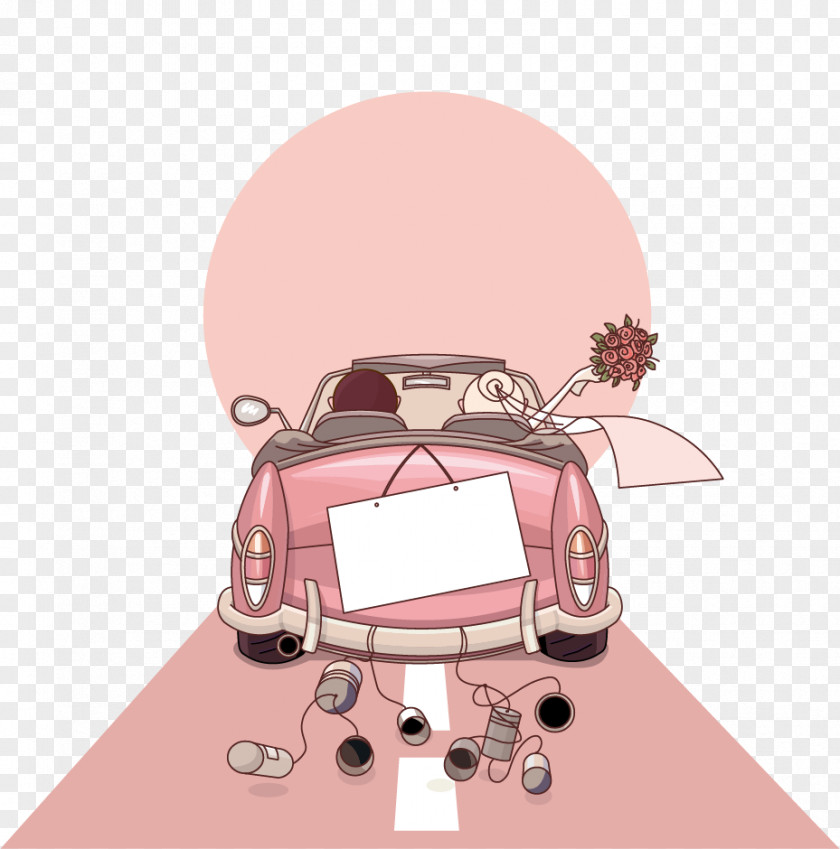Wedding Cars Invitation Cartoon Marriage PNG