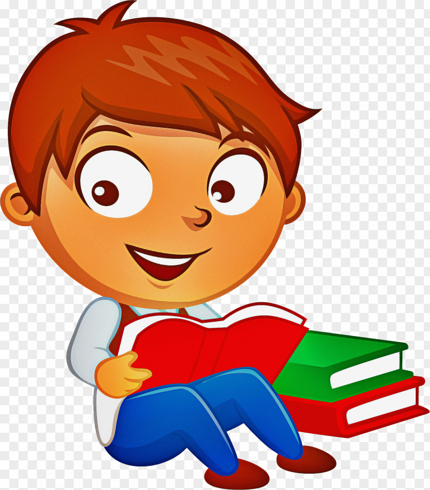 Reading Fictional Character Cartoon Clip Art Animated Pleased PNG