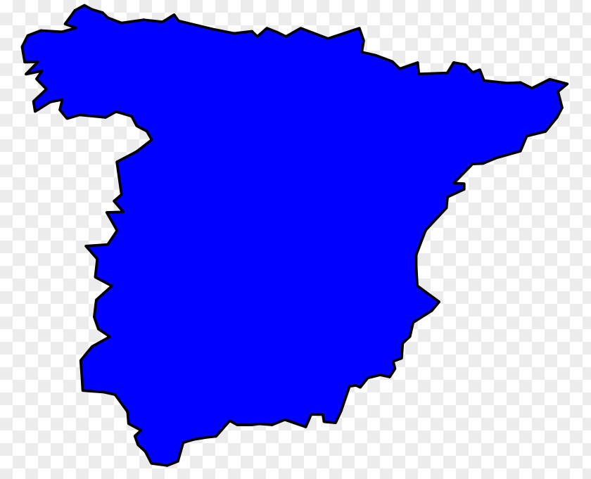 Blue Cartoon Map Area Spain Spanish Invasion Of Portugal Clip Art PNG