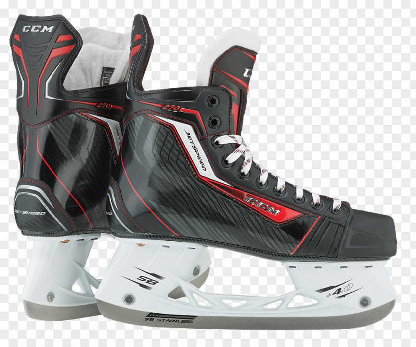 Ice Skates CCM Hockey JetSpeed 280 Senior LE Black PNG