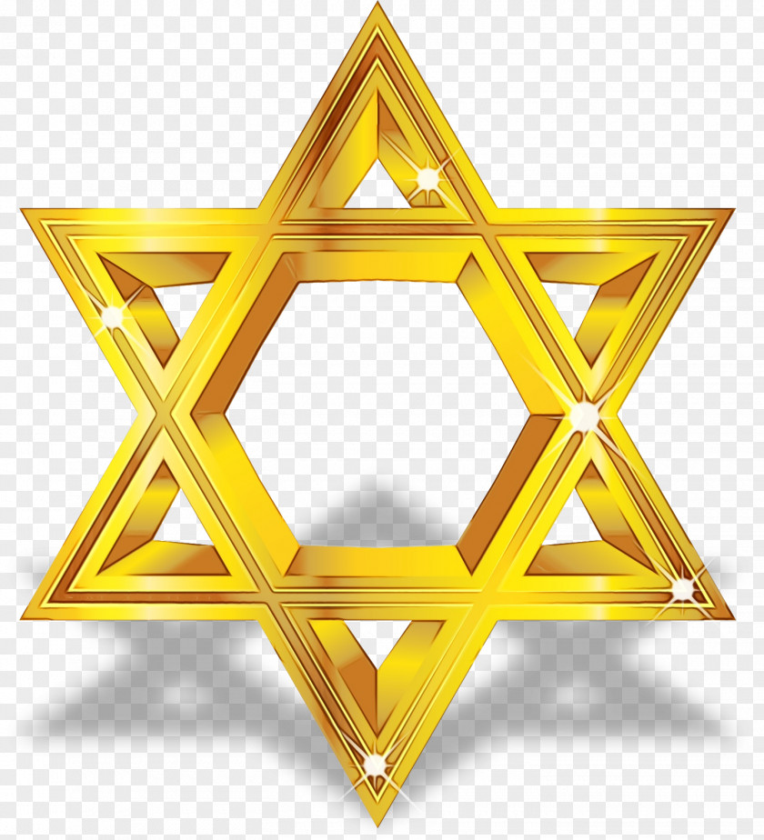 Triangle Yellow Gold Star PNG