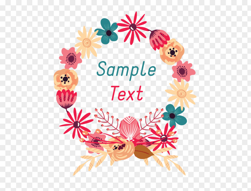 Flower Floral Design Decorative Flowers Wreath Vector Graphics PNG