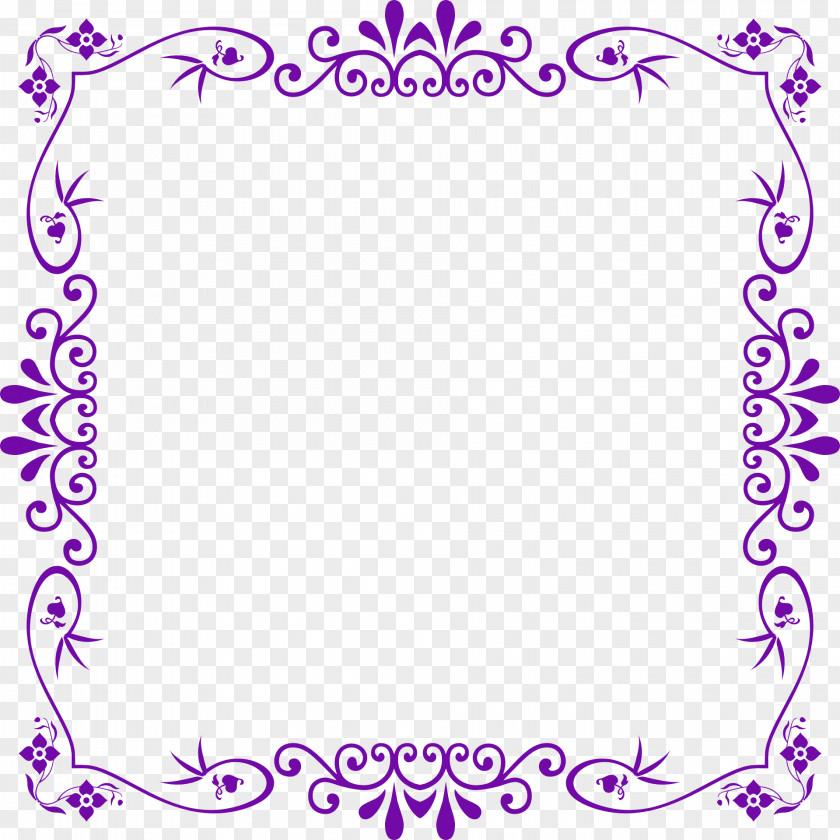Flowers Frame Picture Clip Art PNG