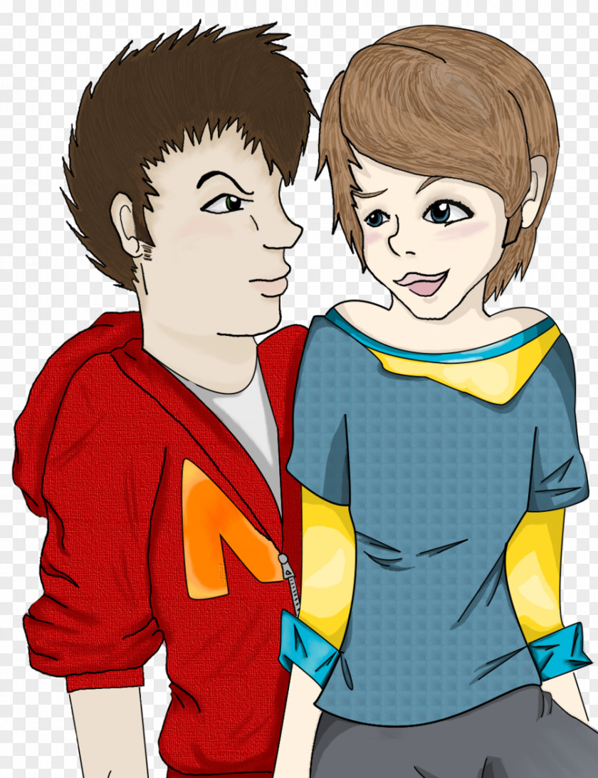 Girlfriend Boyfriend Cartoon Image Human Behavior Illustration Clip Art Friendship PNG