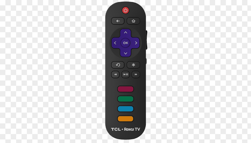 Led Tv Remote Controls Television Electronics Smart TV Roku PNG