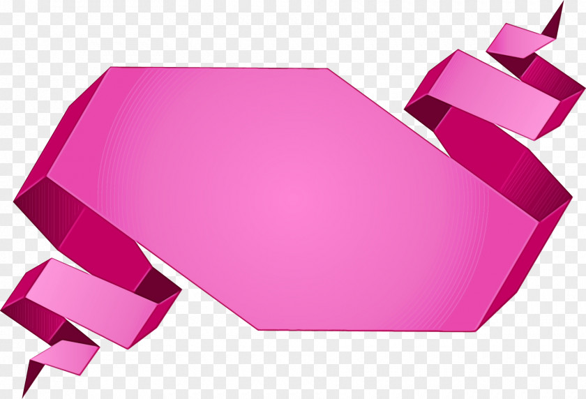 Magenta Pink Balloon Banner PNG