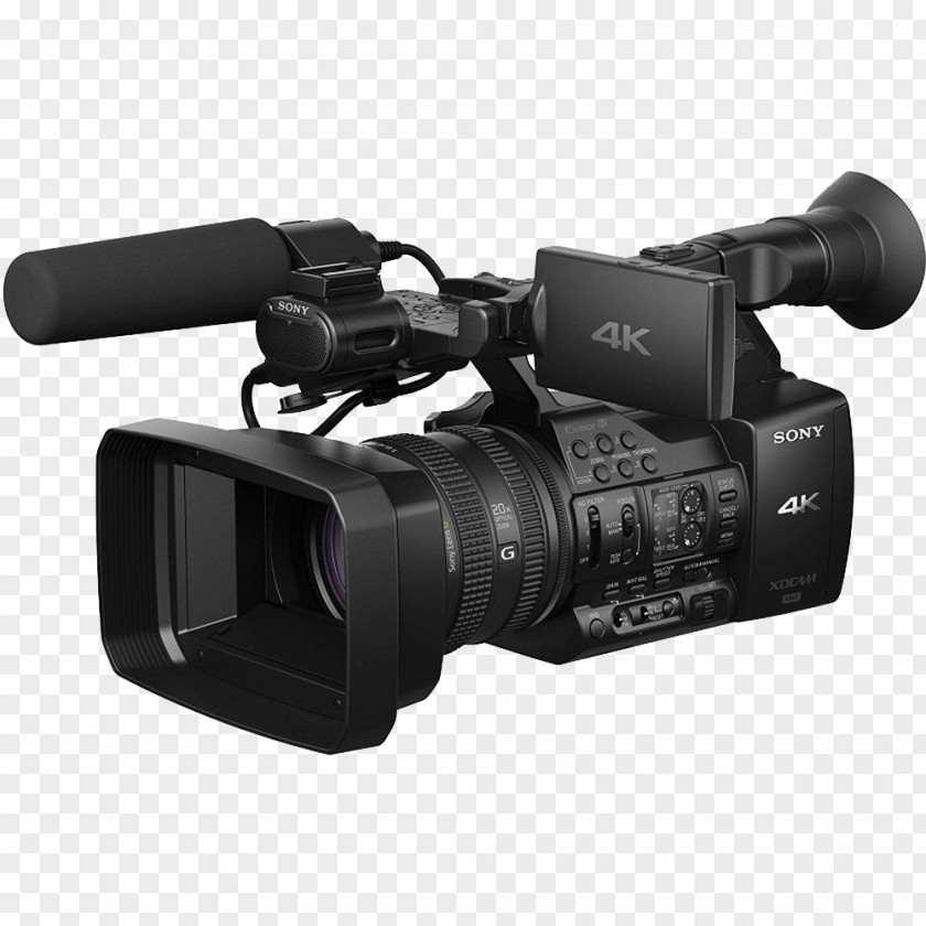 Microphone Sony XDCAM PXW-Z100 Video Cameras 4K Resolution PNG