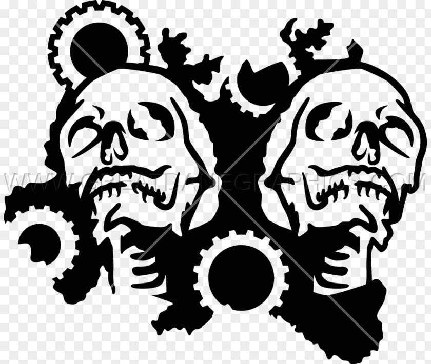Skull T-shirt Printing Skulls Unlimited International Gear Vinyl Cutter Clip Art PNG
