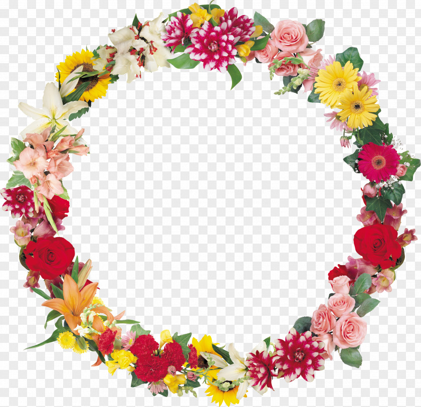 Floral Frame Cross-stitch Picture Frames Pattern PNG