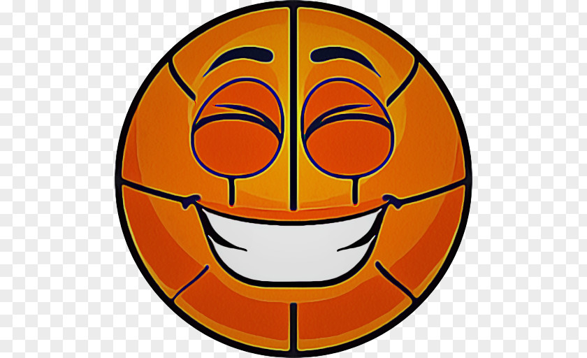 Happy Mouth Smiley Basketball Emoji Sports Transparency PNG