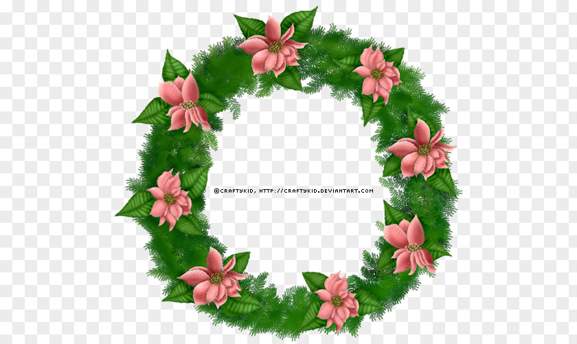 Christmas Wreath Floral Design Clip Art PNG