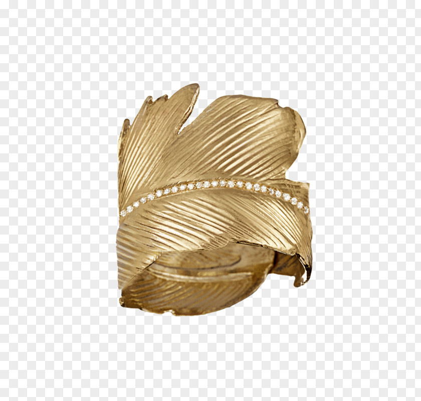 Golden Feathers Ring Size Jewellery Diamond Charms & Pendants PNG