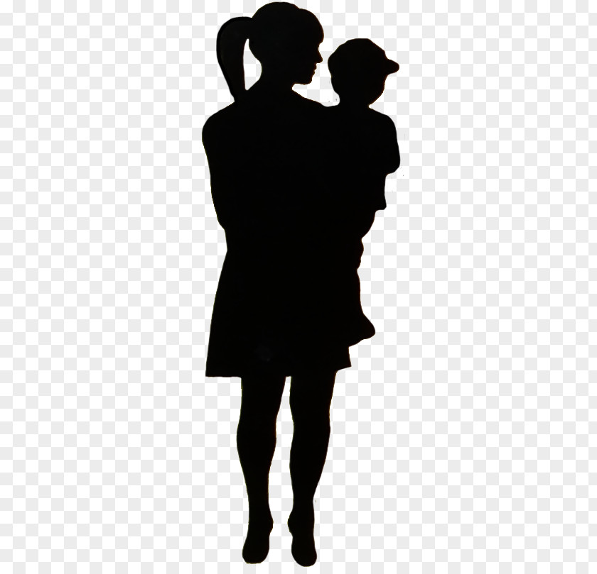 Kid Pointing Child Silhouette Mother Woman PNG