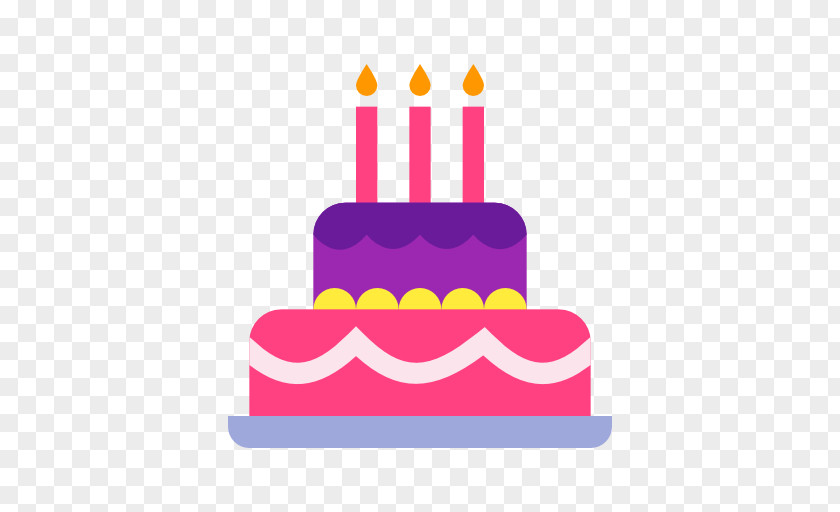 Pastel Birthday Cake PNG