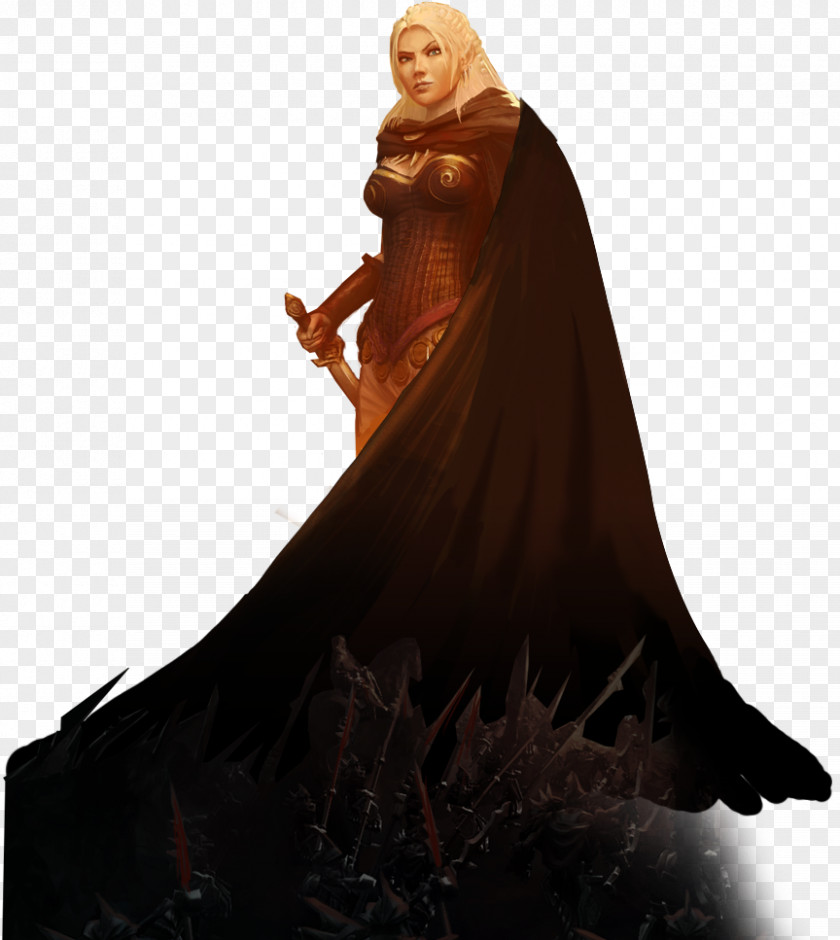 Age Of Wonders Gown Long Hair PNG