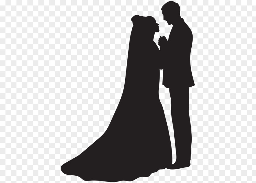 Bride And Groom Silhouette Bridegroom Clip Art PNG