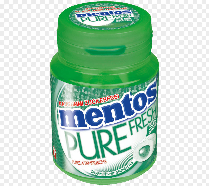 Chewing Gum Mentos Pure Fresh Spearmint Candy PNG