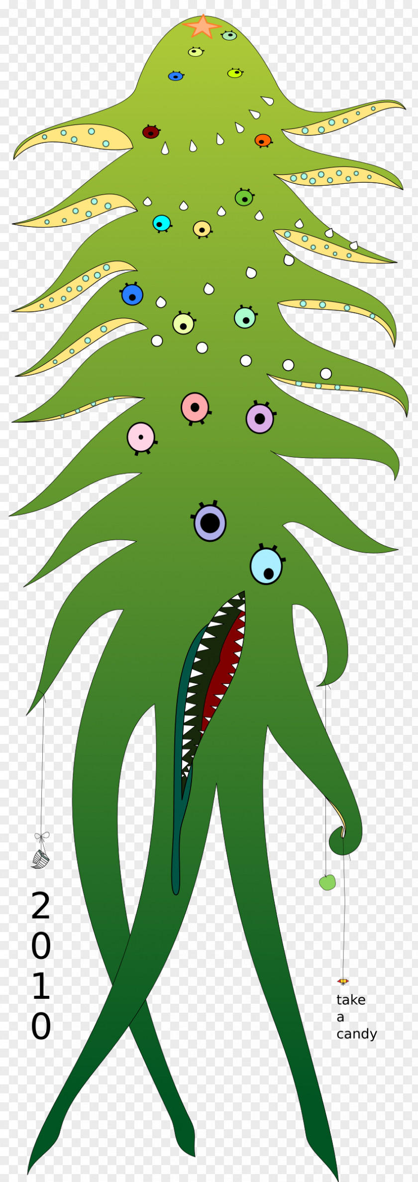 Holiday Monster Clip Art PNG