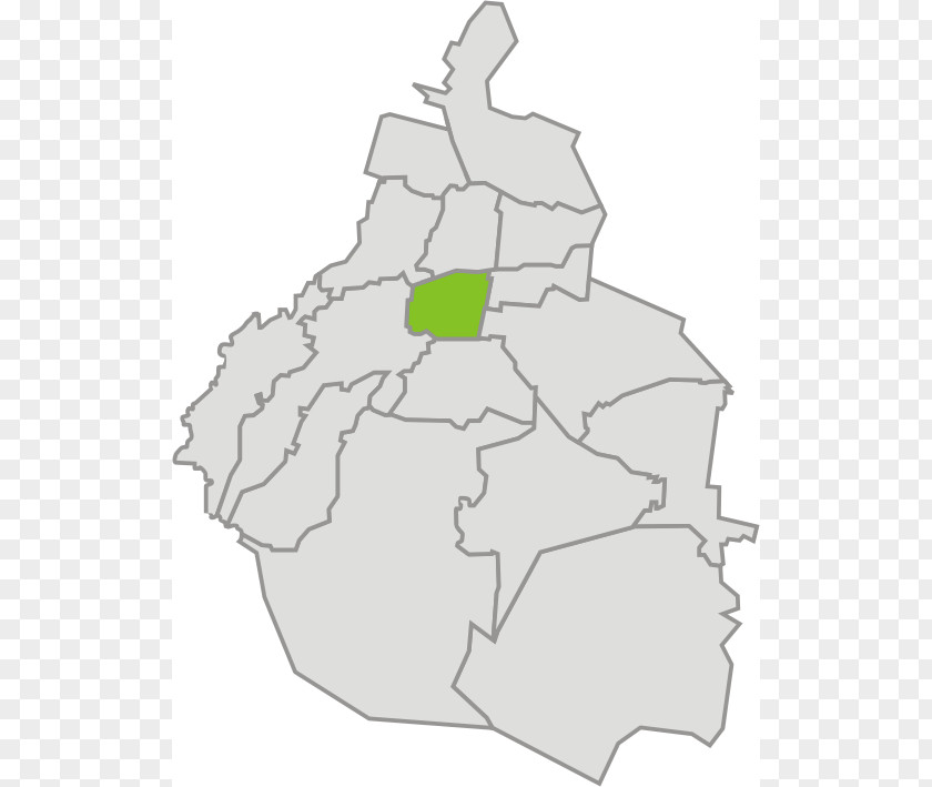 Map Coyoacán Benito Juárez Cuauhtémoc, Mexico City PNG