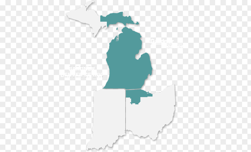 Map Michigan Blank PNG