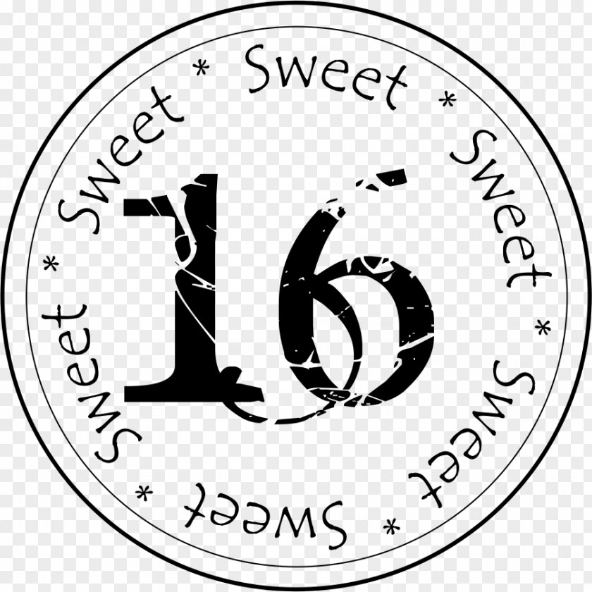 Sweet Number Symbol Monochrome PNG