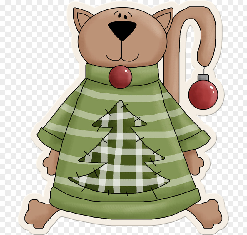 Toy Bear Christmas Card Santa Claus Gift Label PNG