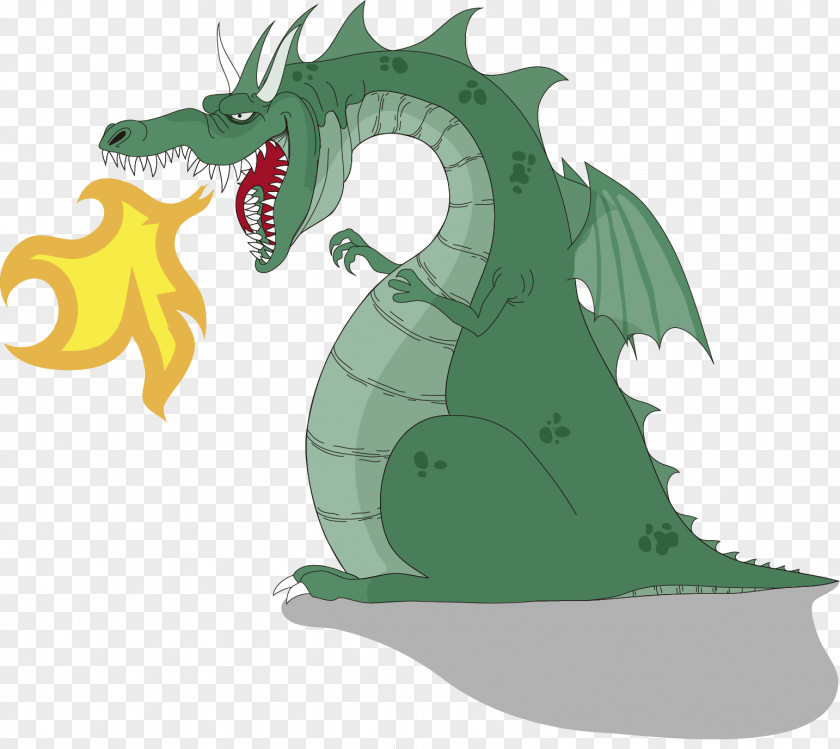 Vector Animal Cartoon Cute Dinosaur Dragon Paper Illustration PNG