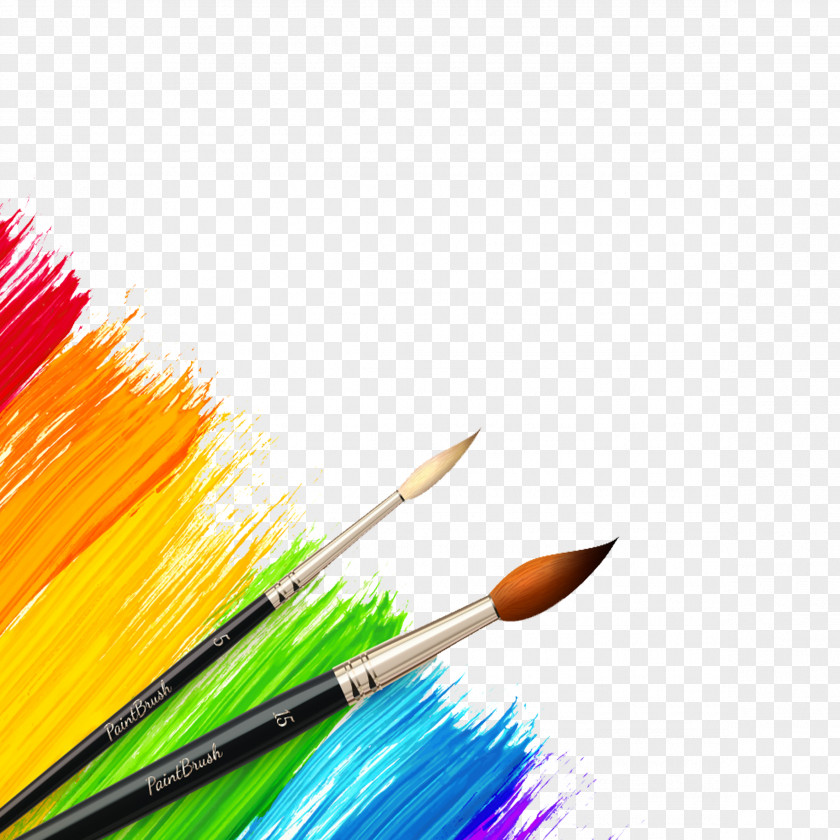 Watercolor Pen Paintbrush Color PNG