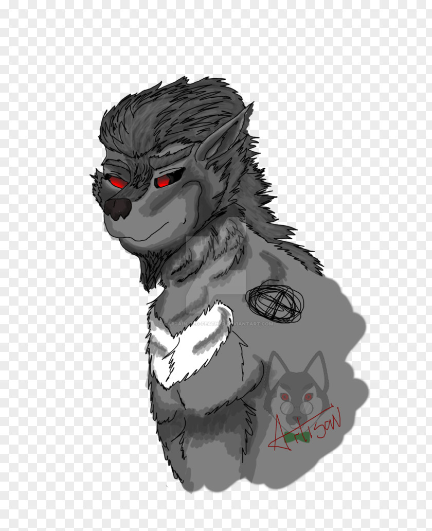 Werewolf Canidae Dog Cartoon Illustration PNG