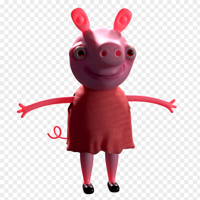 Blender Daddy Pig Animation PNG
