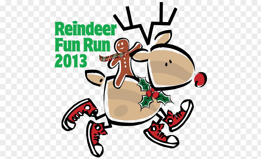 Fun Run Reindeer 5K Recreation Christmas PNG
